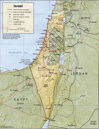 bersichtskarte Israel (Mausklick fr groe Ansicht)